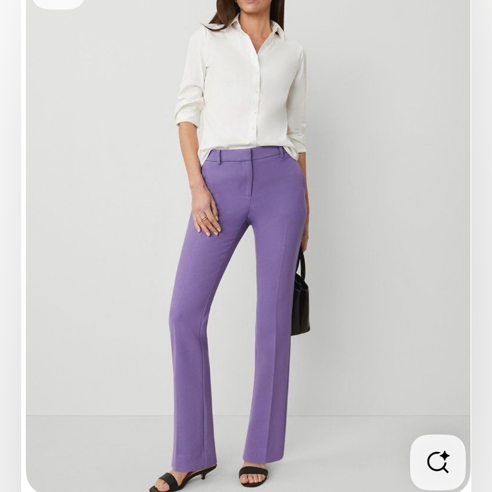 Ann Taylor Women's Purple Straight Leg Pants